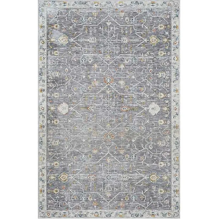 Kirklands Home Gray Ivory Area Rug, 7x9 Hot