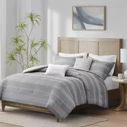 Kirklands Home Jacquard 5-pc. Full/Queen Comforter Set Gray Clearance