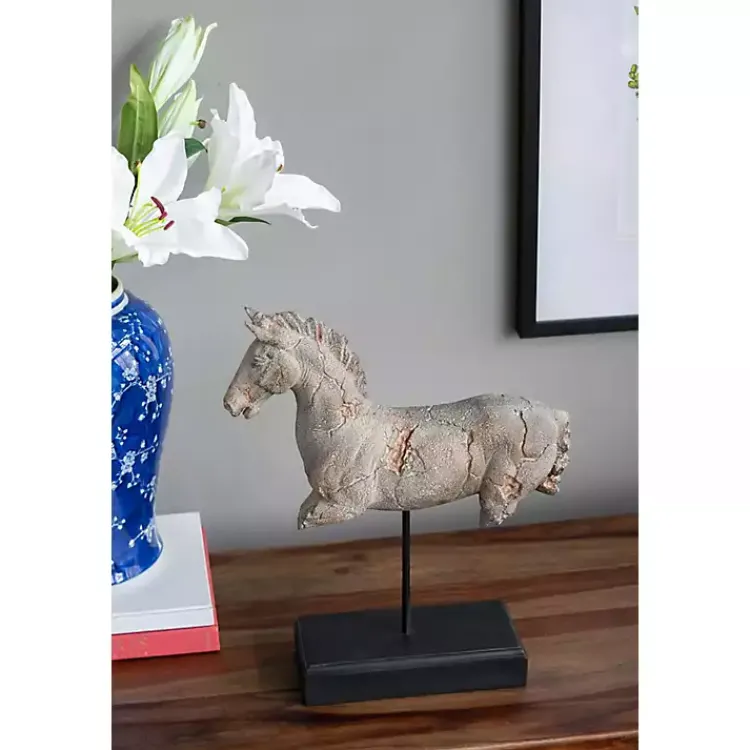 Statues & Figurines>Kirklands Home Gray Legless Horse Statue