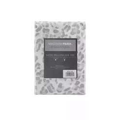 Kirklands Home Gray Leopard Satin Standard 2-pc. Pillow Case Set Hot