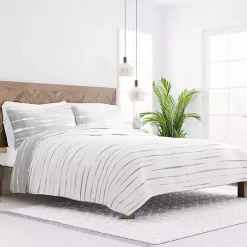 Kirklands Home Gray Linear Reversible 2-pc. Twin Quilt Set Best