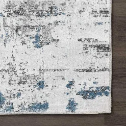 Kirklands Home Gray Modern Abstract Washable Area Rug, 5x8 Hot