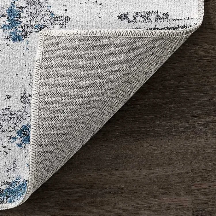 Kirklands Home Gray Modern Abstract Washable Area Rug, 5x8 Hot