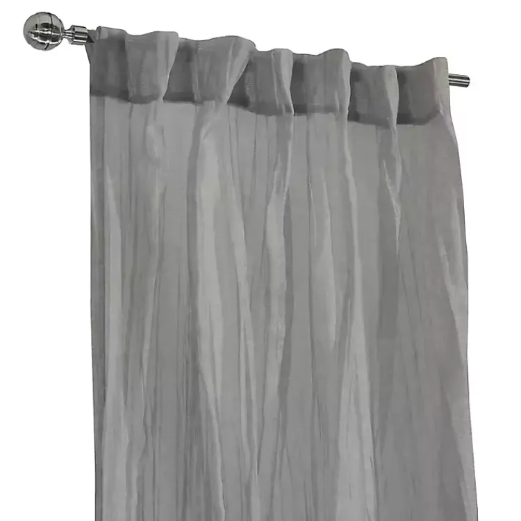 Kirklands Home Paloma Curtain Panel, 95 in. Gray New