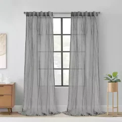 Kirklands Home Paloma Curtain Panel, 108 in. Gray Online