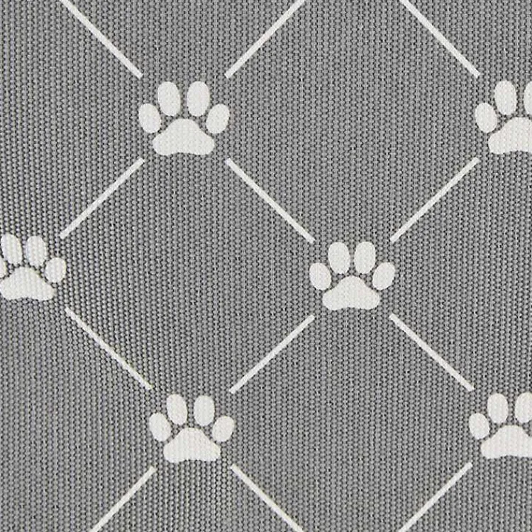 Baskets & Boxes>Kirklands Home Paw Trellis Rectangle Basket, 16 in. Gray