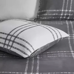 Kirklands Home Gray Plaid Dayton 3-pc. Full/Queen Comforter Set Sale