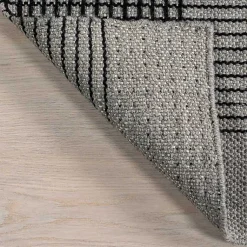 Kirklands Home Plaid Emily Henderson x RugsUSA Area Rug, 6x9 Gray Best