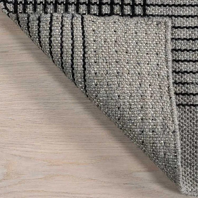 Kirklands Home Plaid Emily Henderson x RugsUSA Area Rug, 6x9 Gray Best