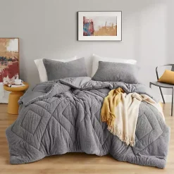 Kirklands Home Quilted Teddy 3-pc. Full/Queen Comforter Set Gray Online