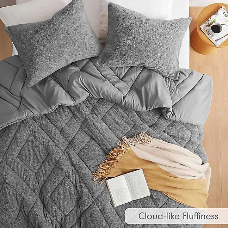 Kirklands Home Quilted Teddy 2-pc. Twin Comforter Set Gray Online