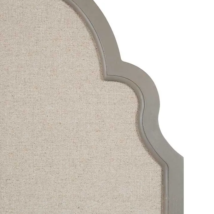 Memo & Chalkboards>Kirklands Home Scalloped Arch Fabric Pinboard Gray
