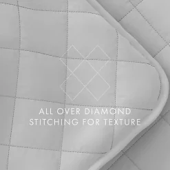 Kirklands Home Stitched Diamond 3-pc. King Quilt Set Gray Online