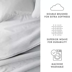 Kirklands Home Stitched Stripes 3-pc. King Quilt Set Gray Hot
