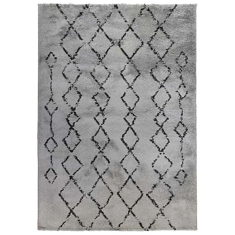 Kirklands Home Striped Diamond Area Rug, 5x8 Gray Sale