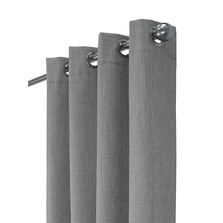 Kirklands Home Thatched Blackout Curtain Panel, 95 in. Gray Discount