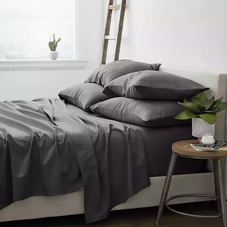 Kirklands Home Ultra Soft 6-pc. King Sheet Set Gray Hot