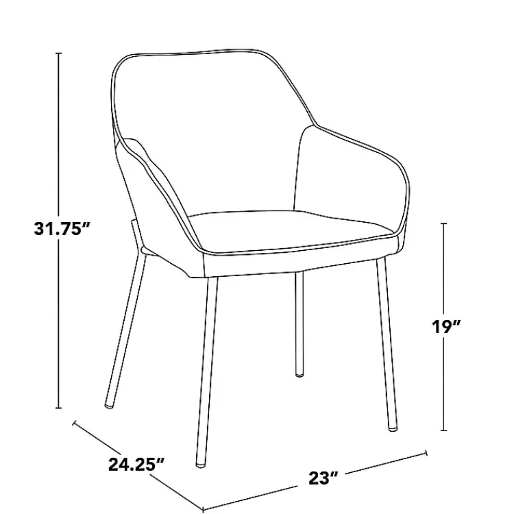 Kirklands Home Upholstered Daniella Dining Chairs, Set of 2 Gray Best
