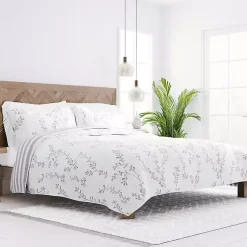 Kirklands Home Gray Vines Reversible 2-pc. Twin Quilt Set Sale