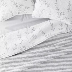 Kirklands Home Gray Vines Reversible 2-pc. Twin Quilt Set Sale