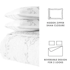 Kirklands Home Gray Vines Reversible 2-pc. Twin Quilt Set Sale