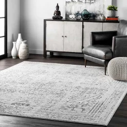 Kirklands Home Gray Vintage Distressed Area Rug, 10x14 Outlet