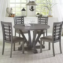 Kirklands Home Wooden Fiji Dining Chairs, Set of 2 Gray Sale