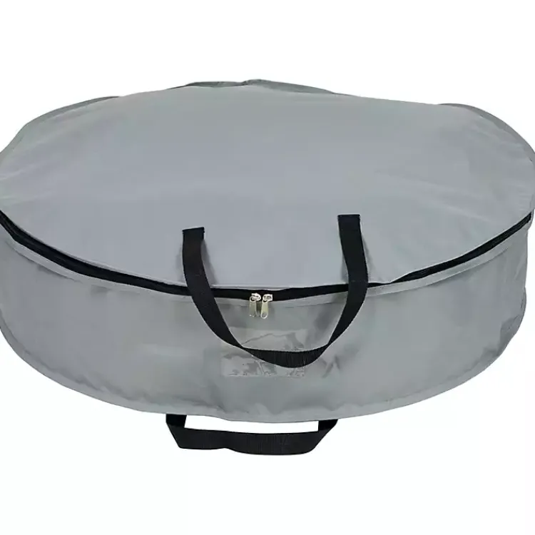 Seasonal Storage>Kirklands Home Wreath Storage Bag, 36 in. Gray