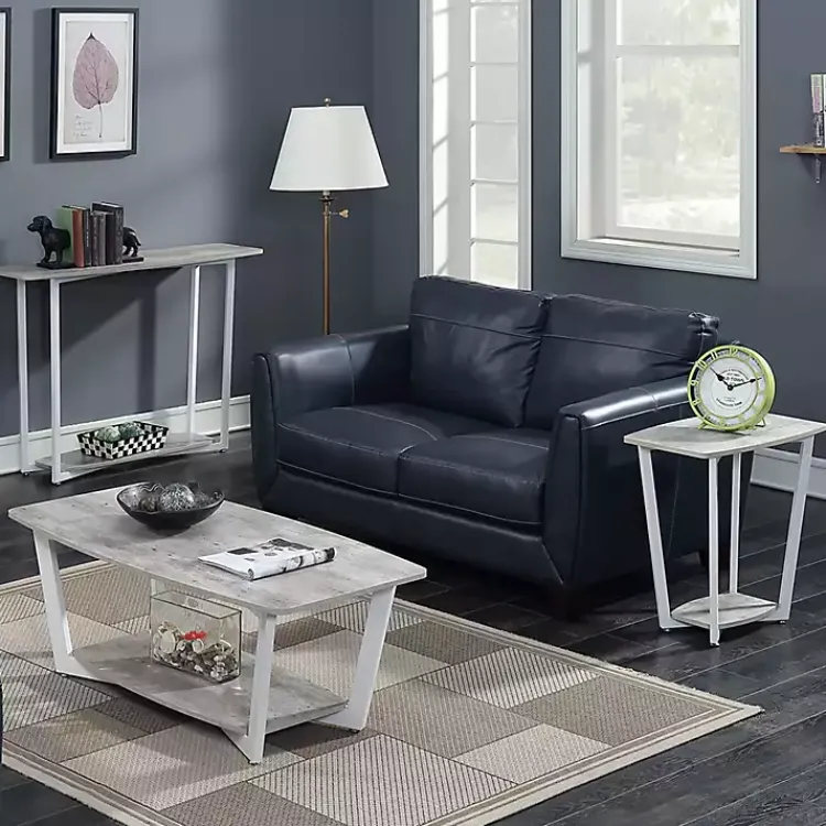 Kirklands Home Graywash Joanne Accent Table White Clearance