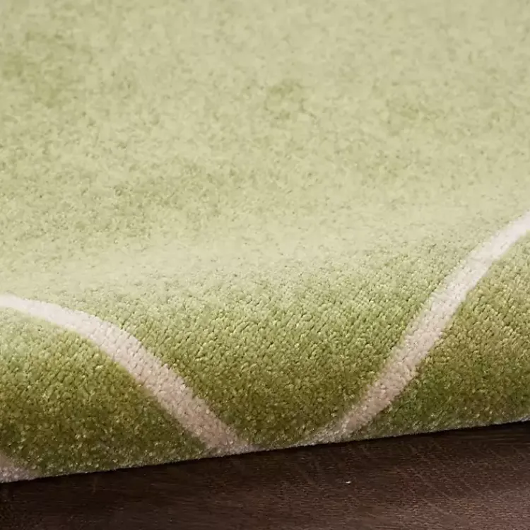 Kirklands Home Green Bordered Indoor/Outdoor Area Rug, 5x7 Outlet