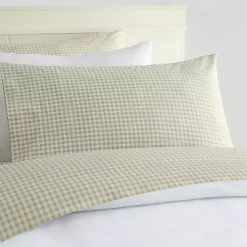 Kirklands Home Gingham 4-pc. Queen Sheet Set Green Discount