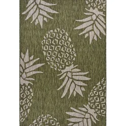 Kirklands Home Green Pineapple Outdoor Area Rug, 7x9 Online