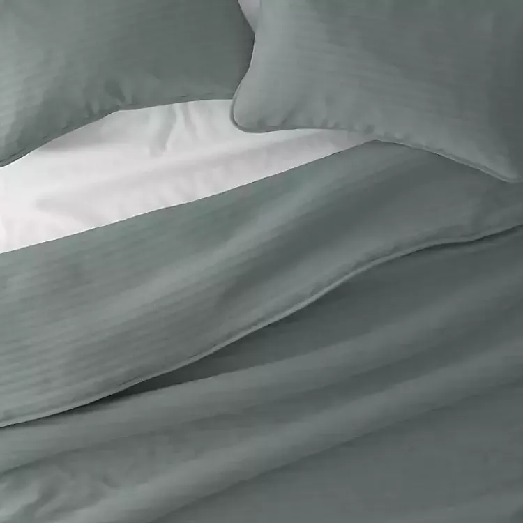 Kirklands Home Stitched Stripes 3-pc. Queen Quilt Set Green Sale
