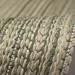 Kirklands Home Woven Lines Indoor/Outdoor Runner, 1x4 Green Outlet