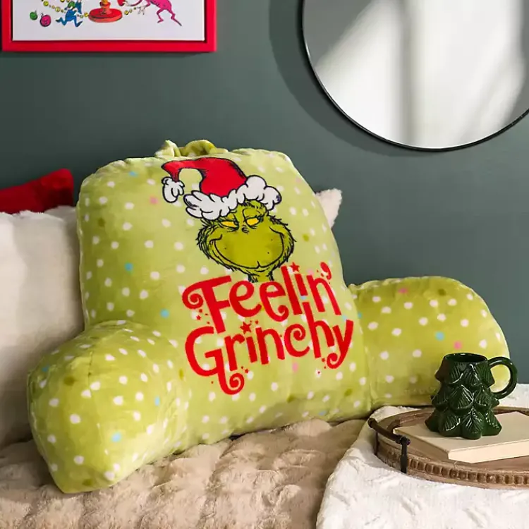 Pillows>Kirklands Home Grinch Book Nook Christmas Pillow