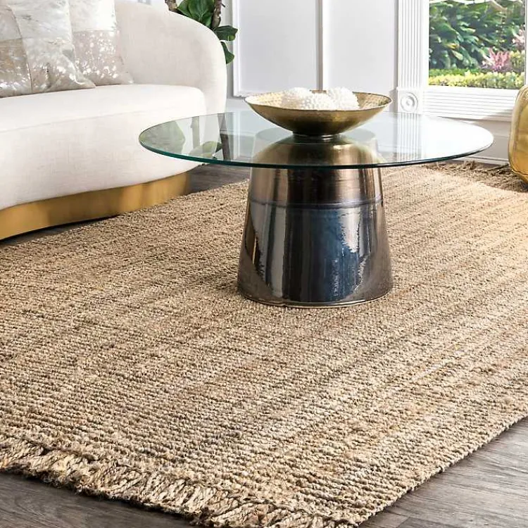 Kirklands Home Hand Woven Chunky Loop Jute Caspar Runner Tan Best