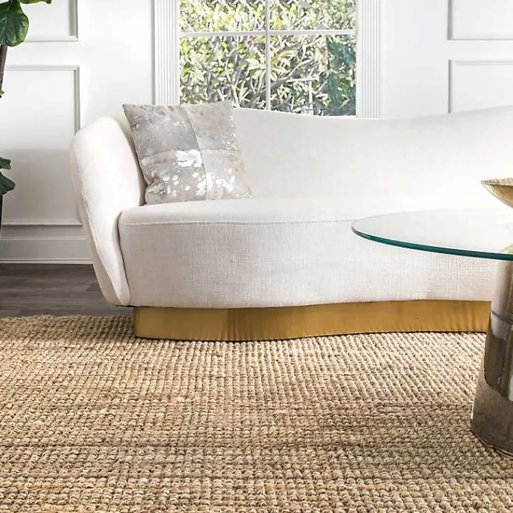 Kirklands Home Hand Woven Chunky Loop Jute Caspar Runner Tan Best