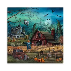 Halloween>Kirklands Home Haunted Farm Canvas Art Print, 20x20
