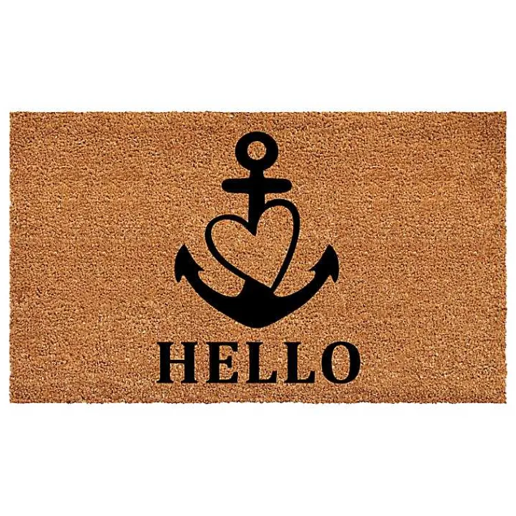 Kirklands Home Hello Heart Anchor Doormat