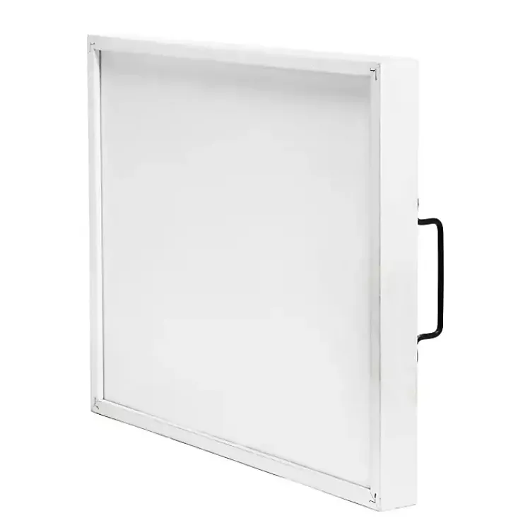 Decorative Trays>Kirklands Home Hello Sunshine Wood Tray White