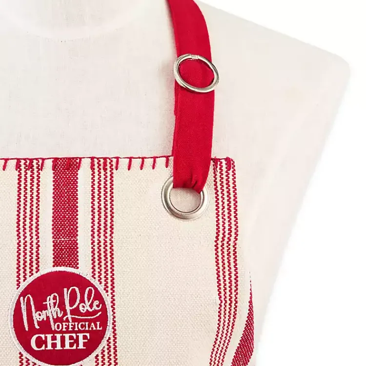 Christmas Dining & Entertaining>Kirklands Home Ho Ho Ho Striped Christmas Apron