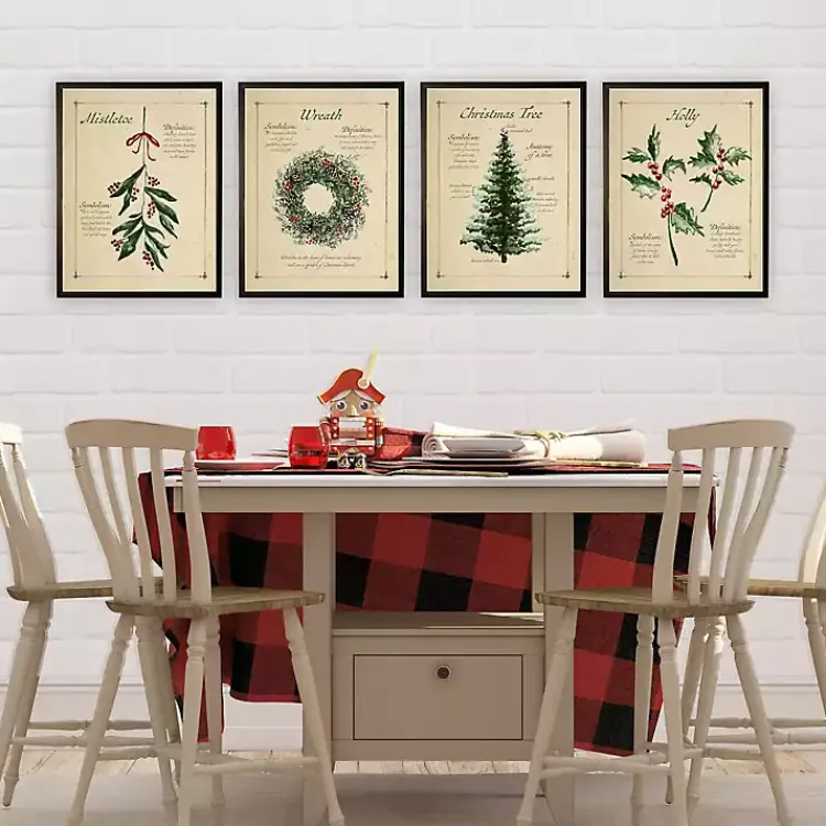 Christmas Art & Wall Decor>Kirklands Home Holiday Holly Framed Christmas Art Print