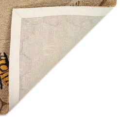 Kirklands Home Honeycomb Bees Outdoor Area Rug, 5x7 Hot