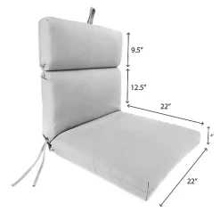 Kirklands Home Indigo Canvas French Edge Outdoor Chair Cushion Blue Best