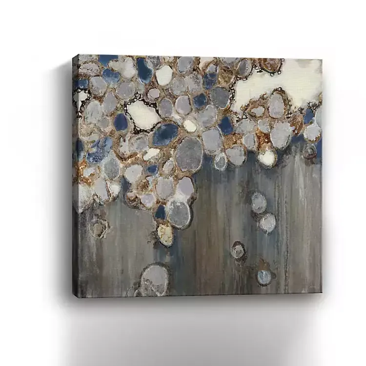 Kirklands Home Indigo Oyster Shells Abstract Canvas Art Print Hot