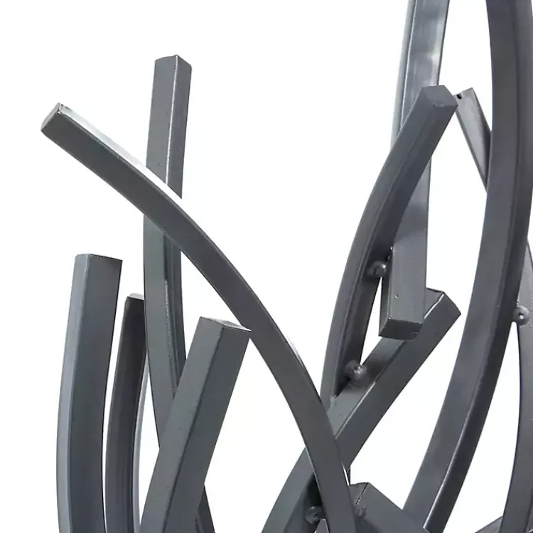 Statues & Figurines>Kirklands Home Iron Contemporary Branch Sculpture Gray