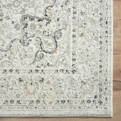 Kirklands Home Isabella Gray and Ivory Area Rug, 4x6 Sale