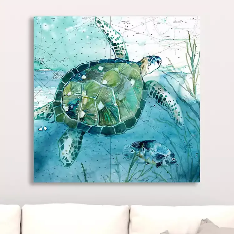 Kirklands Home Island Swim I Giclee Canvas Art Print Hot