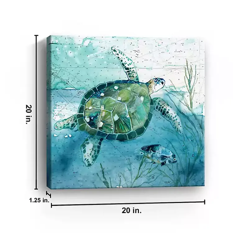 Kirklands Home Island Swim I Giclee Canvas Art Print Hot