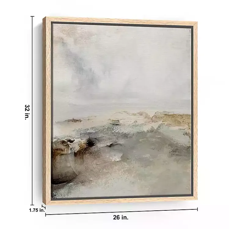 Kirklands Home Isolation Framed Canvas Art Print Gray Clearance